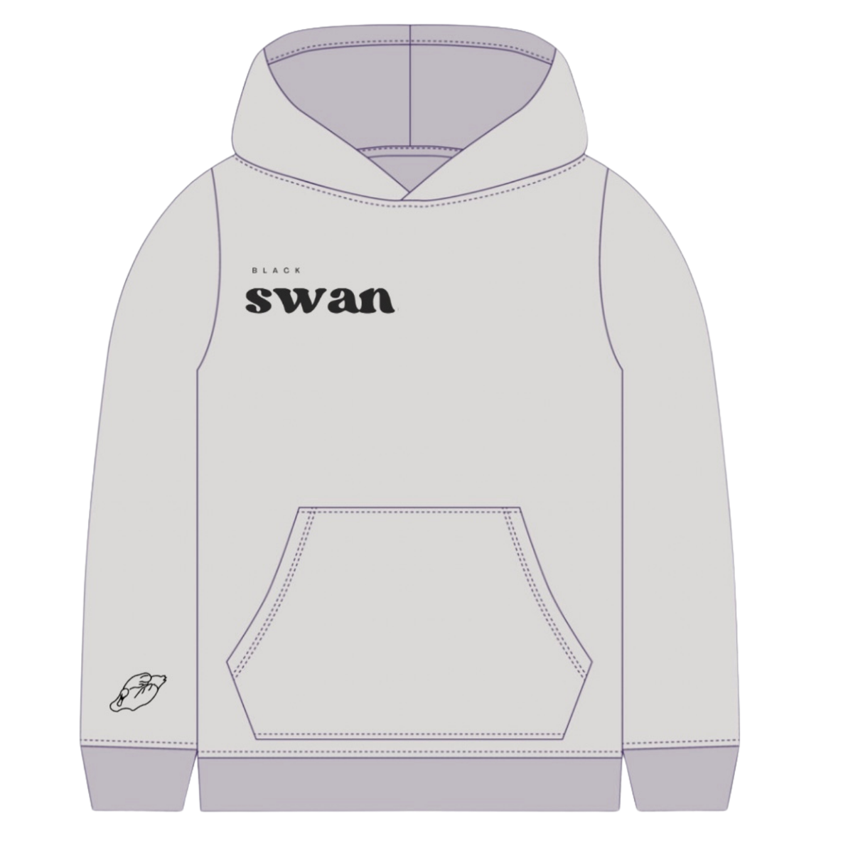 Oversized Swan Hoodie