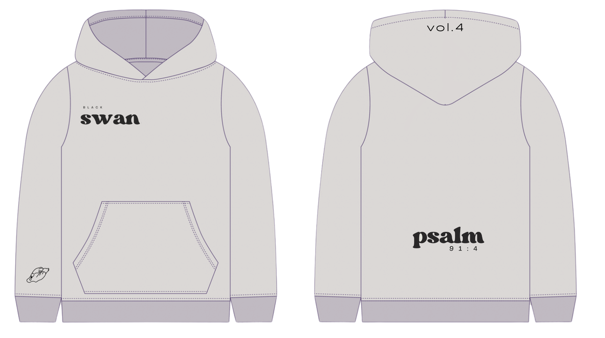 Oversized Swan Hoodie
